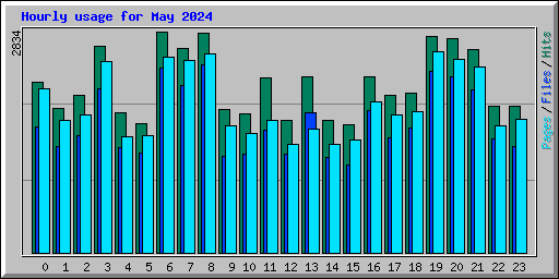 Hourly usage for May 2024