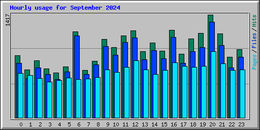 Hourly usage for September 2024